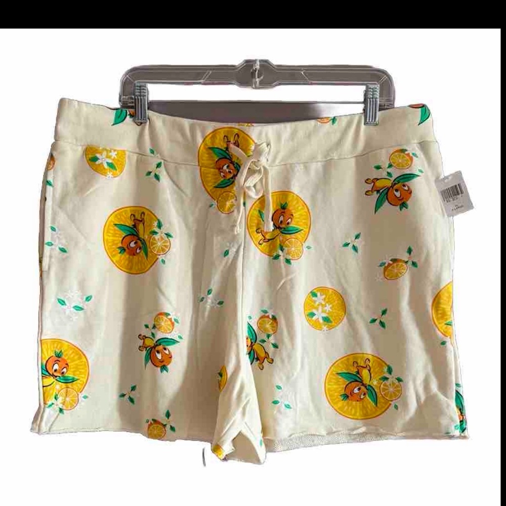 Disney Parks Epcot Flower & Garden Orange Bird Cotton Shorts